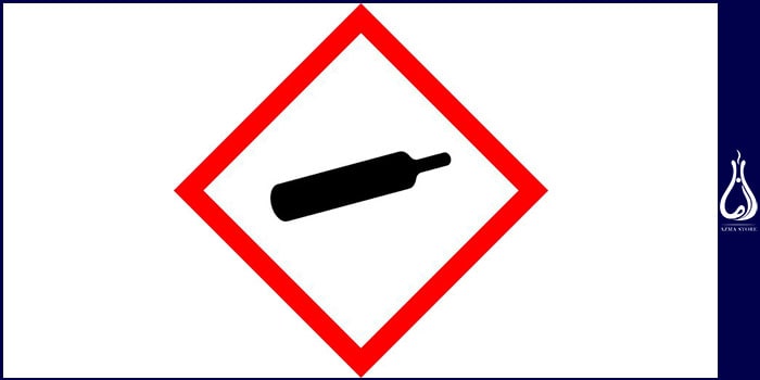 نماد مواد شیمیایی گازهای تحت‌ فشار